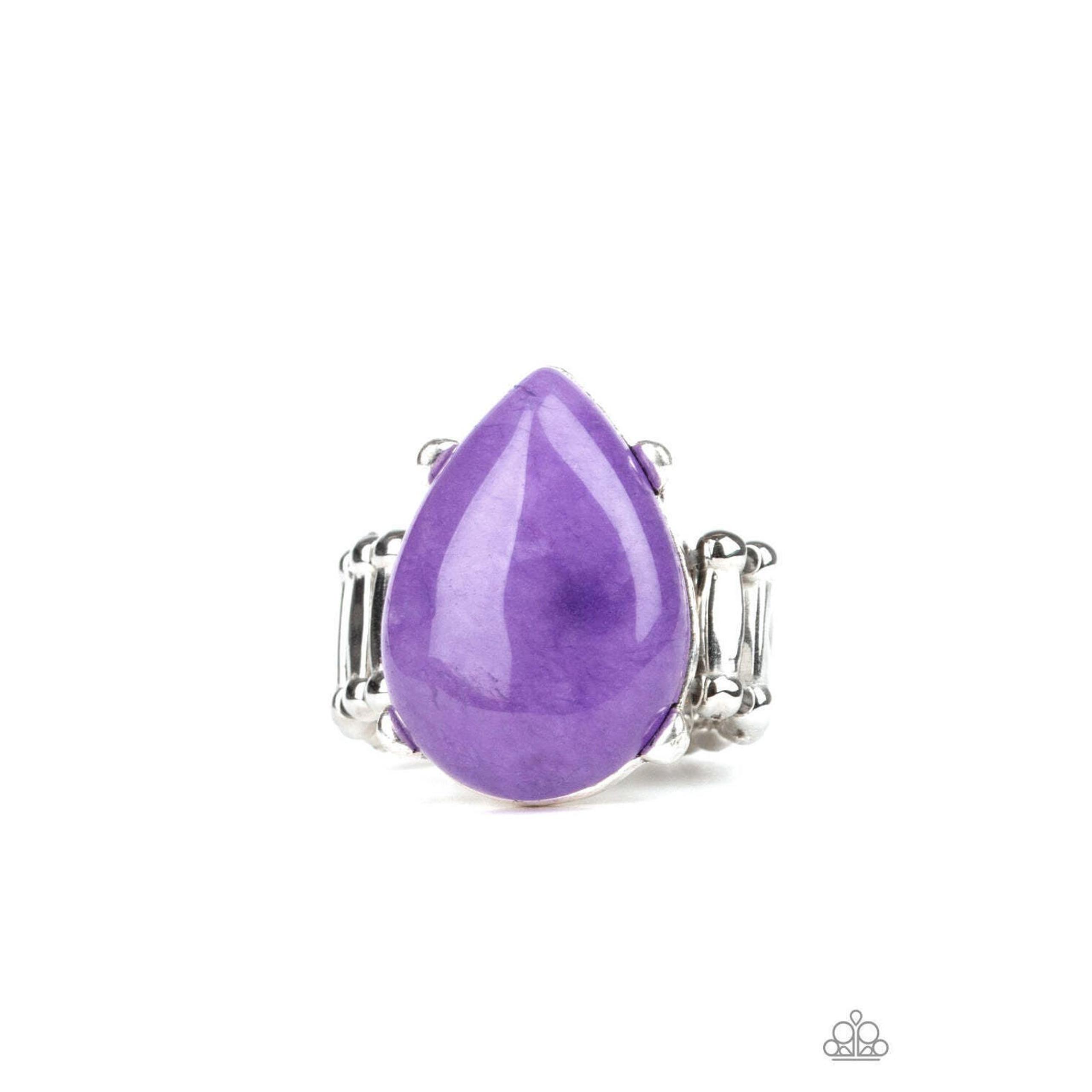 Paparazzi Stone Ring Womens/Mojave Minerals - Purple