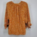 Women's Natalie Martin Yellow Gold Floral Renata Silk Top Size XS
