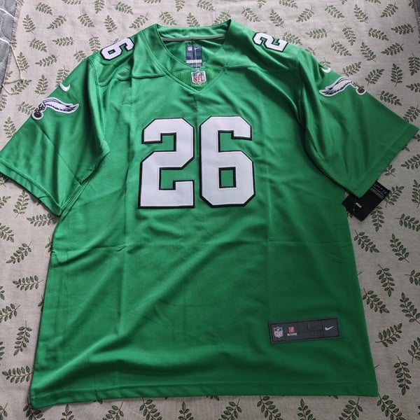 Philadelphia Eagles Saquon Barkley #26 Green Football Jersey