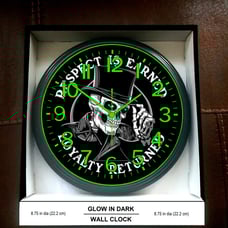 Harley Davidson Garage Shop Glow in the Dark Wall Clock NEW!