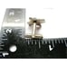 Kallani Vintage Peridot Cufflinks Set w Neck Tie Clip Silver Tone Formal IOB