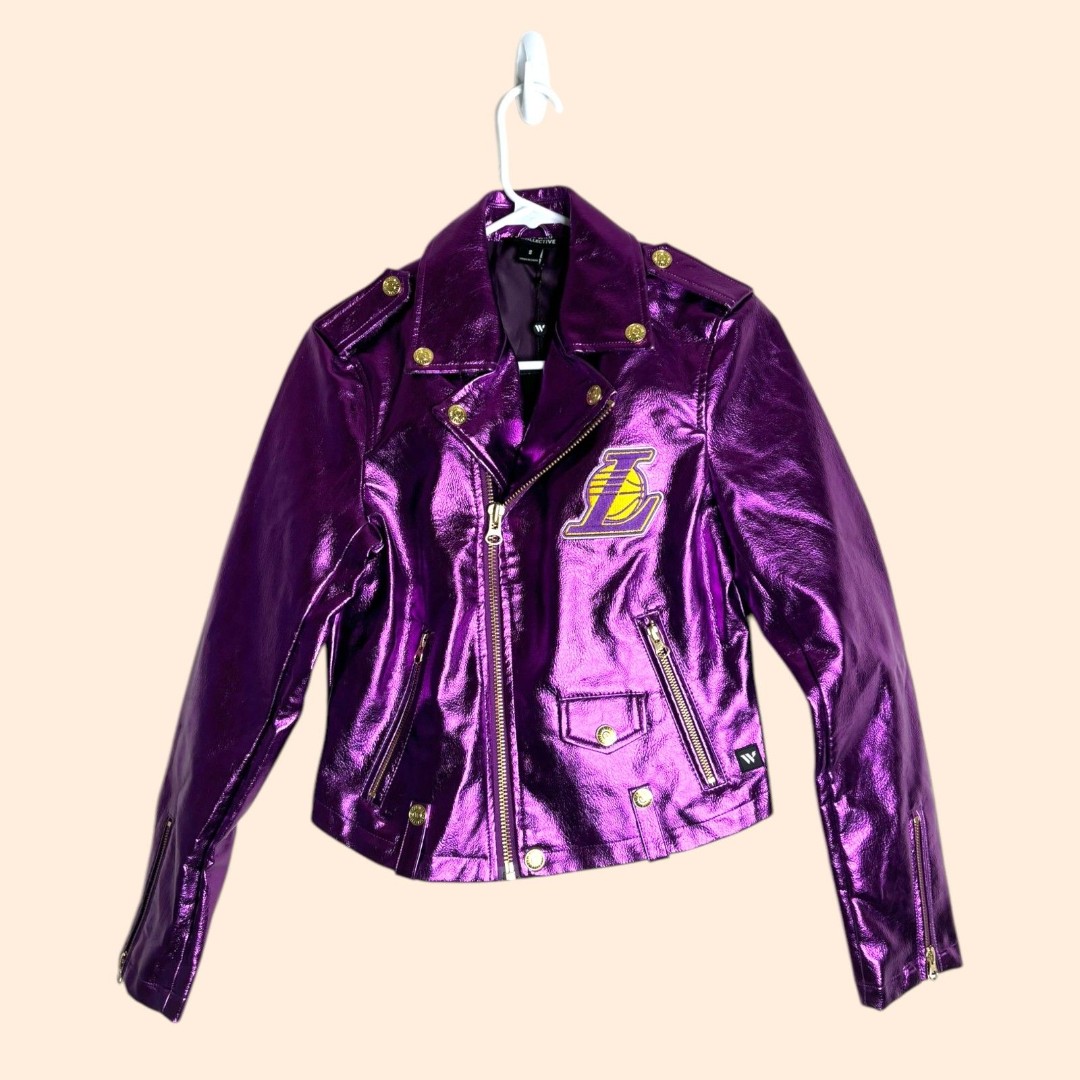 Wild Collective Lakers Leather Jacket