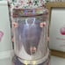 Viral Pink Ribbon Bows with Rhinestones Iridescent Glass Water Carafe