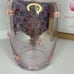 Viral Pink Ribbon Bows with Rhinestones Iridescent Glass Water Carafe