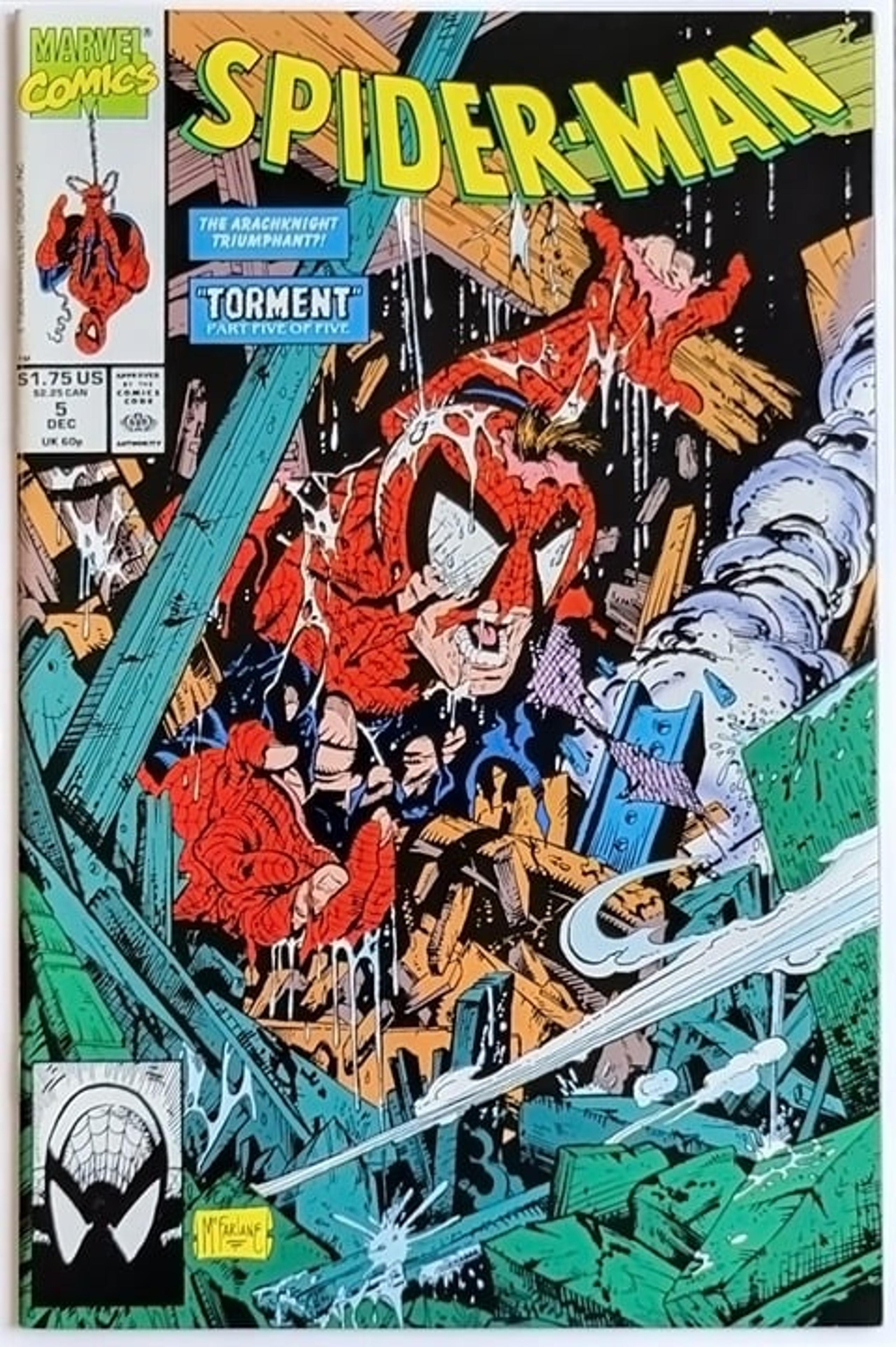 Spider-Man #5 (1990) Vintage "Torment, Part 5" from the Legendary Todd McFarlane