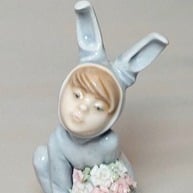 Rare Lladro In The Meadow Collectible Home Office Decor Figurine Statue
