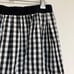 Drestaria Flared Skirt Mini Skirt Above the Knee Check Black Made in Japan