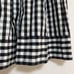 Drestaria Flared Skirt Mini Skirt Above the Knee Check Black Made in Japan