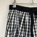 Drestaria Flared Skirt Mini Skirt Above the Knee Check Black Made in Japan