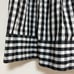Drestaria Flared Skirt Mini Skirt Above the Knee Check Black Made in Japan