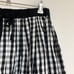 Drestaria Flared Skirt Mini Skirt Above the Knee Check Black Made in Japan