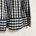Drestaria Flared Skirt Mini Skirt Above the Knee Check Black Made in Japan