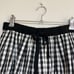 Drestaria Flared Skirt Mini Skirt Above the Knee Check Black Made in Japan