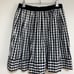 Drestaria Flared Skirt Mini Skirt Above the Knee Check Black Made in Japan