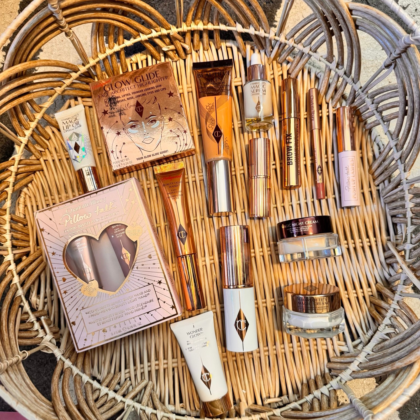 huge charlotte tilbury makeup skincare lot