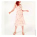 BETSEY JOHNSON PINK EMBROIDERED MIDI DRESS MEDIUM NEW!