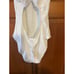 NWT Andie Women's The Tulum Open Back Ribbed One Piece Swimsuit White Size M