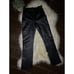 Rem Garson black leather straight pants sz 8