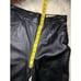 Rem Garson black leather straight pants sz 8