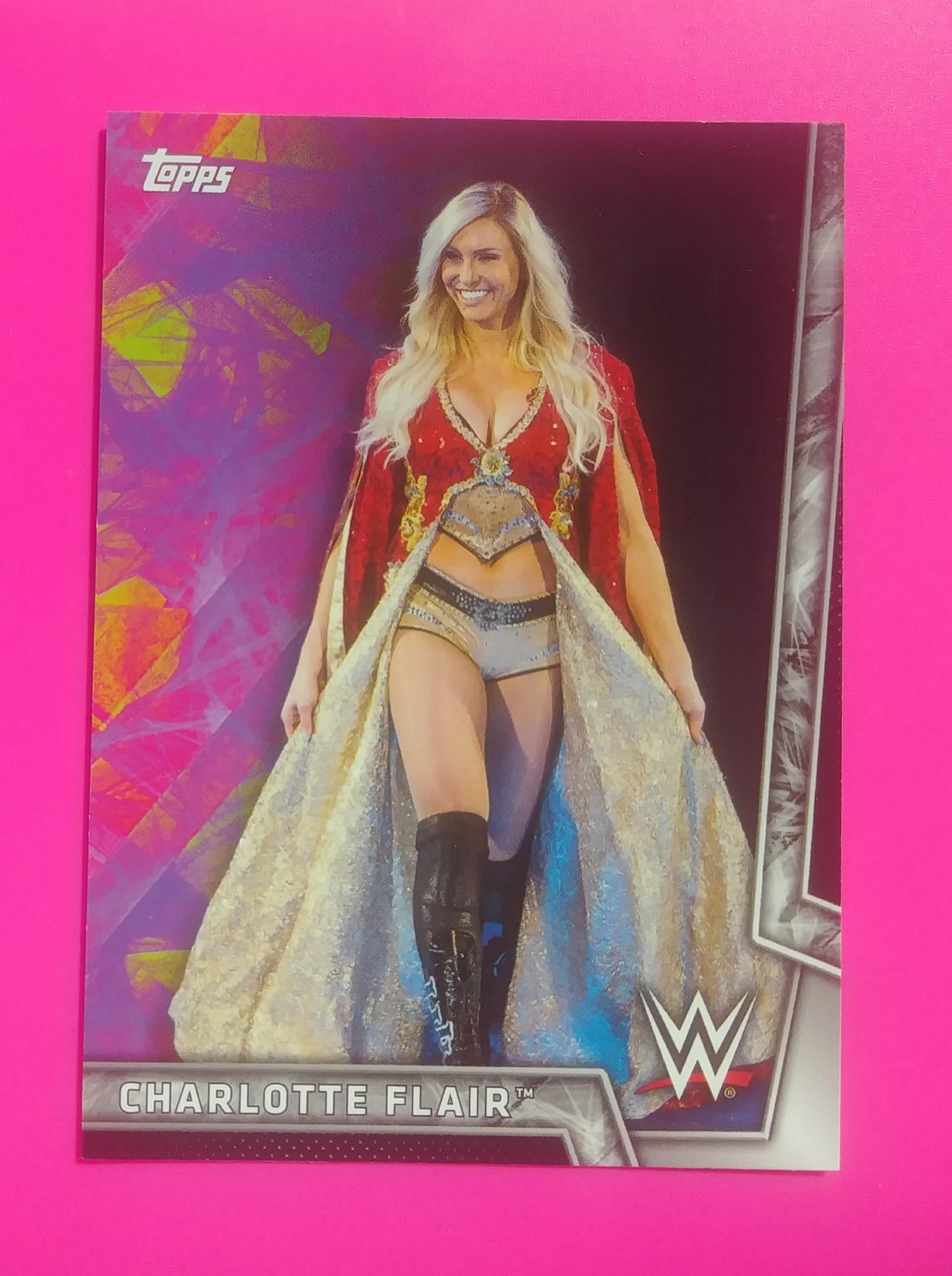 2018 Topps WWE Charlotte Flair #9 Superstar Women's Division Wrestling Card Pro