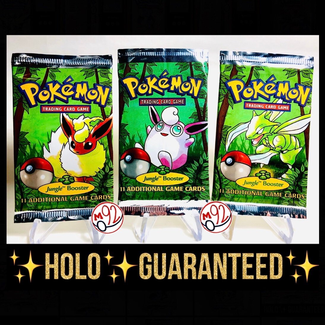 Pokemon TCG Vintage Jungle Booster Pack 1999 (WOTC) Guaranteed Holo NM—RE-SEALED