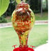 Glass Wild Bird Water Feeder 36 oz Waterer for Outdoors Hand Blown Glass