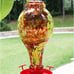 Glass Wild Bird Water Feeder 36 oz Waterer for Outdoors Hand Blown Glass