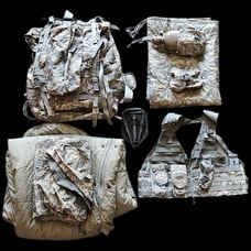 Bugout Bag with Sleeping bag, Bivy, shovel, canteen