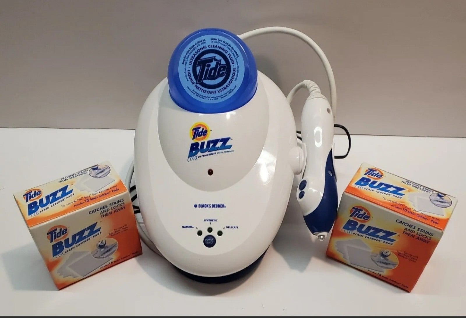 Tide Buzz Stain Removing System W 2 Cleaning Pad Refills & Cord Black & Decker