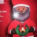 Home Accents Holiday 6.5 ft Black African American Santa Inflatable LED Lights