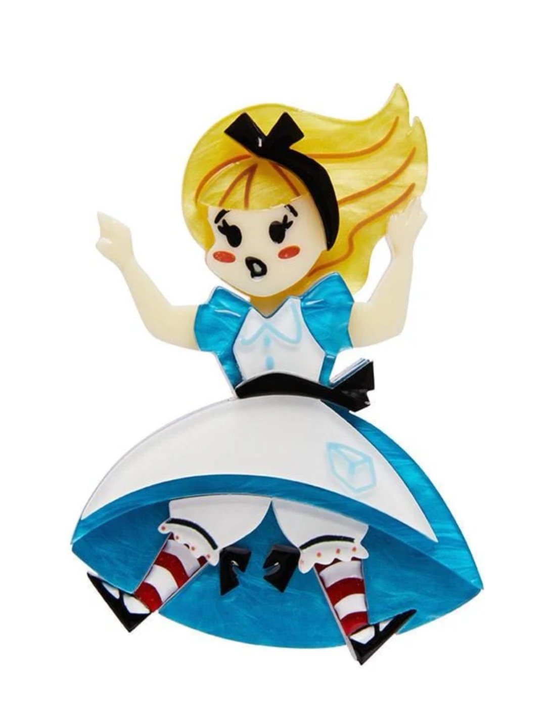 Alice Down the Rabbit Hole Brooch by Erstwilder x Alice's Wonderland
