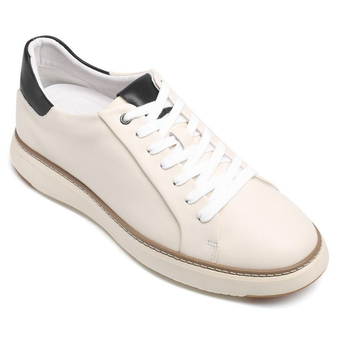 US11 Chamaripa 6cm/2.36” Men height increase Shoes Hidden Heel white sneaker