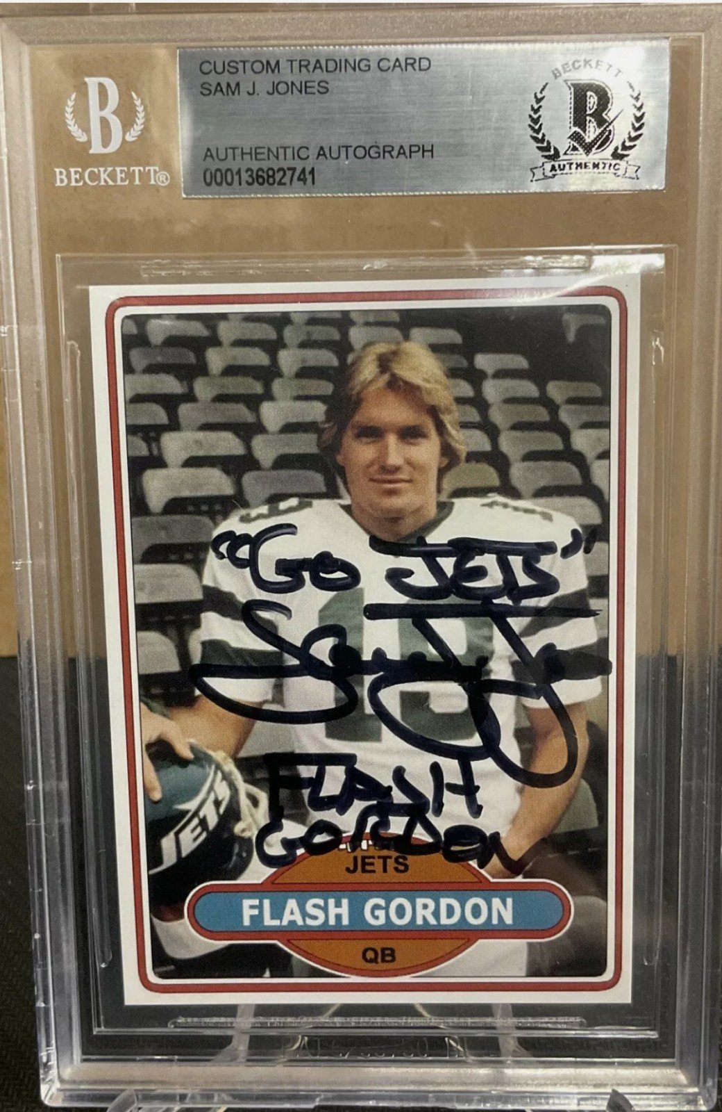 NY Jets & Flash Gordon Sam Jones AKA Flash Gordon Autograph with 2 Inscriptions