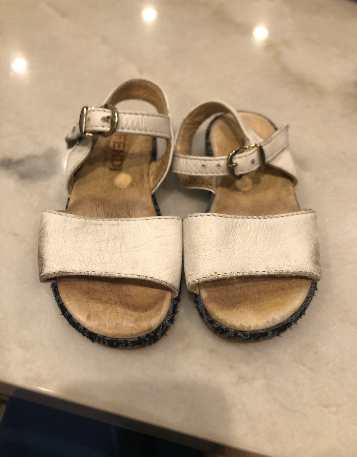 Aunthentic Fendi Leather Sandals