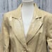 Bradley Bayou Womens XL Tan Croc Embossed 100% Genuine Leather Blazer Jacket