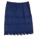 Gretchen Scott Skirt Womens S Blue NWOT Pin Pleats & Eyelet Trim Fully Lined