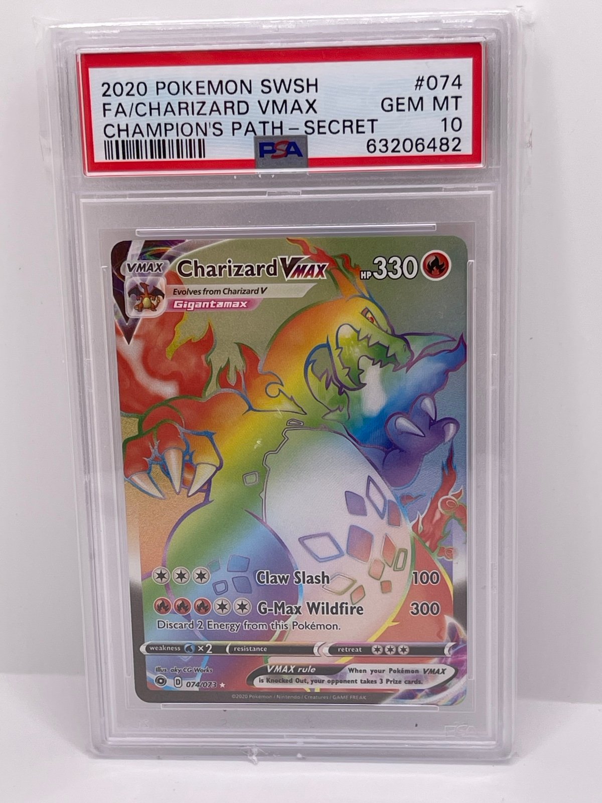 PSA 10 Charizard Vmax rainbow