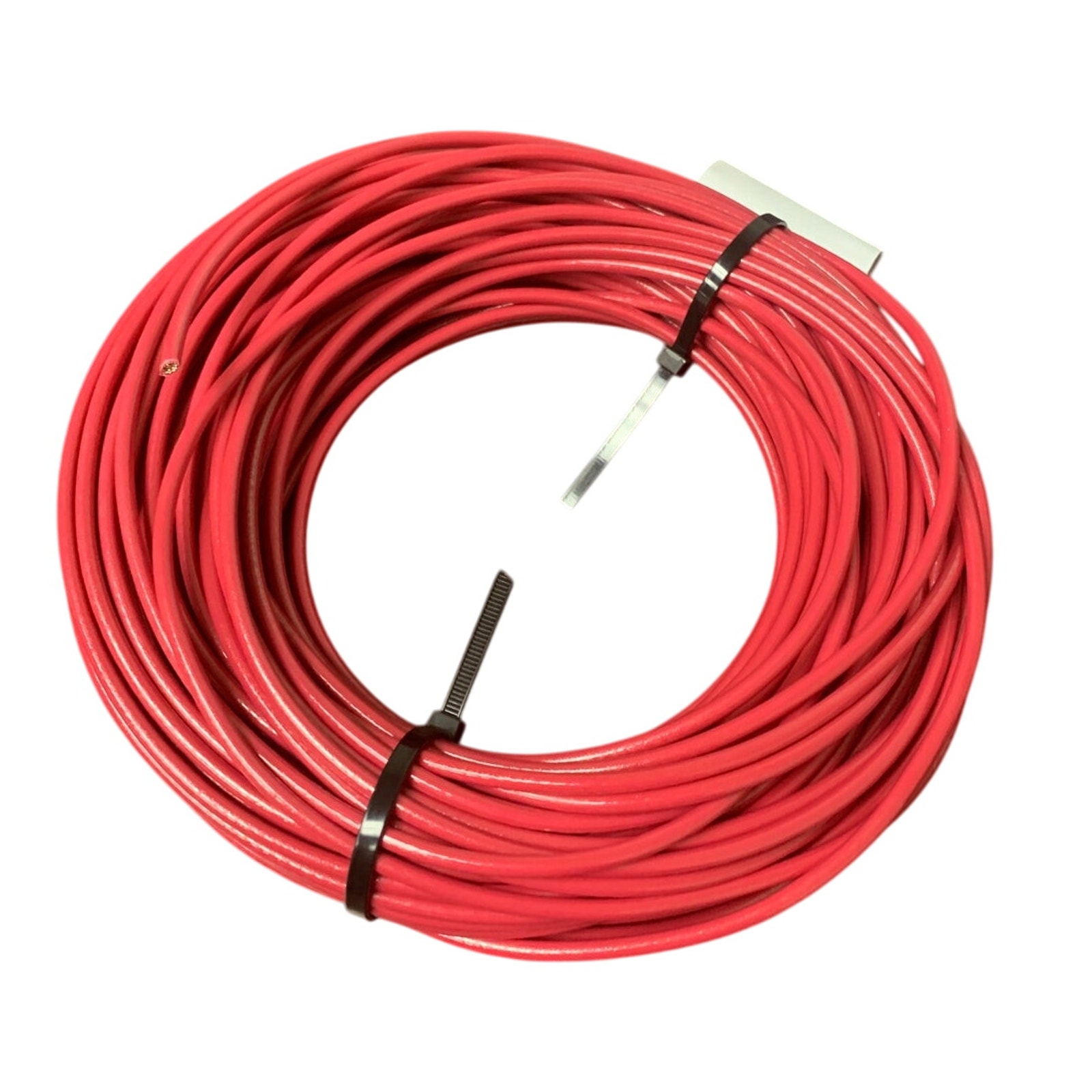 New 60’ Red Pink 10 AWG THHN THWN Stranded Copper Wire - Open Box