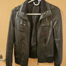 real leather jacket size S