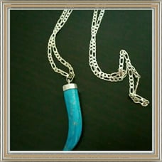 Italian turquoise unisex blue horn sale