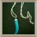 Italian turquoise unisex blue horn sale