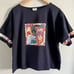 VINTAGE LRW designs Atlanta hand painted art to wear African jungle boxy tee