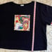 VINTAGE LRW designs Atlanta hand painted art to wear African jungle boxy tee