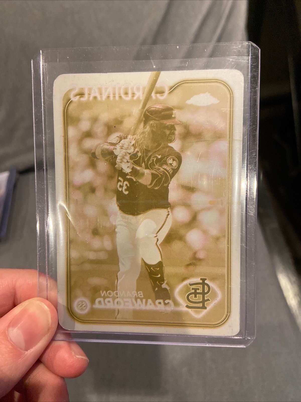 Brandon Crawford printing plate 1/1 (last season)