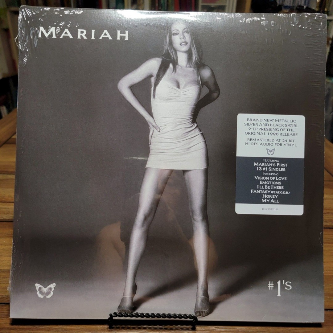 VINYL Mariah Carey: #1's - 2 Silver/Black Swirl LP + 4 Bonus Tracks NEW / SEALED