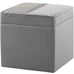Lionel Richie HOME Allegro Storage Ottoman, Slate Grey, Soft Velvet Upholstery,