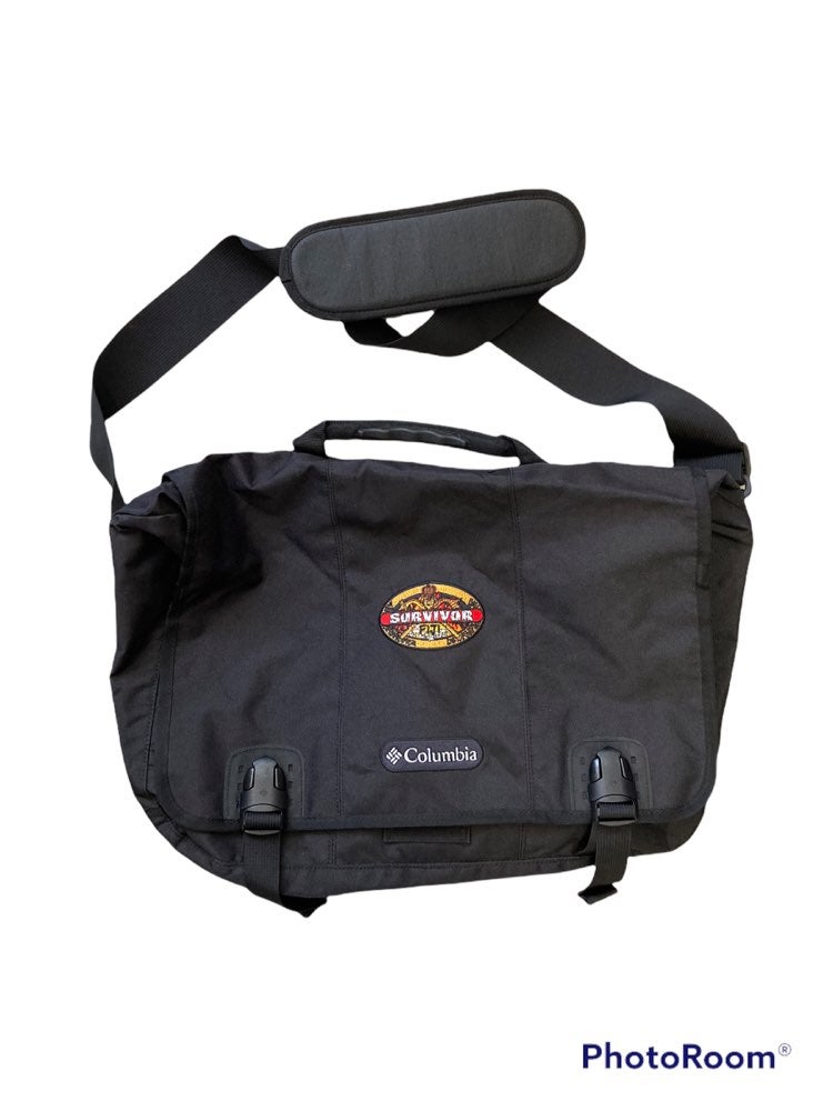 Survivor Fiji Reality Show Crew Black Laptop Case Messenger Bag