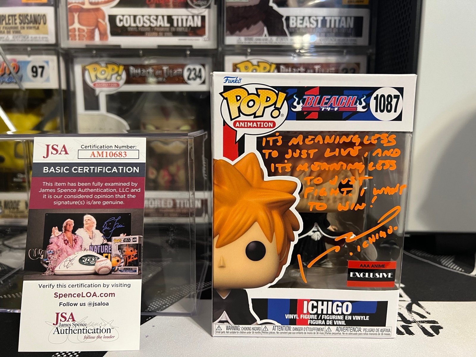 Signed Ichigo Funko Pop