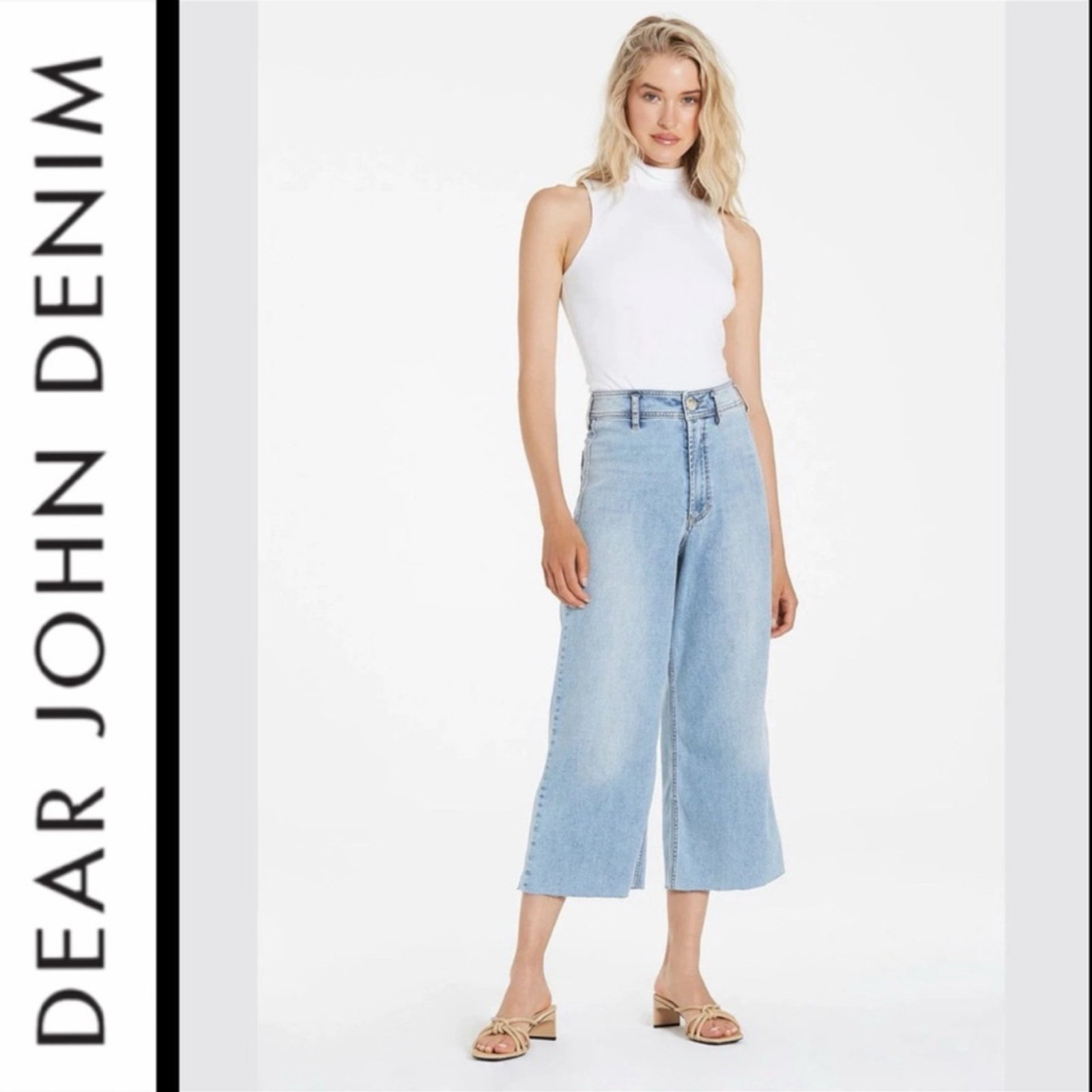 NWT Dear John Audrey Wide Leg Crop Jeans