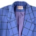 Pendleton Blazer Womens Size 12P Blue Virgin Wool Tartan Shoulder Pads Plaid